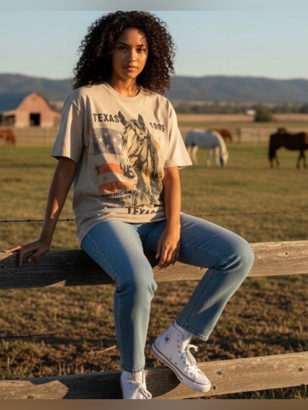 NEW PACSUN Texas 96 Oversized T-Shirt L
